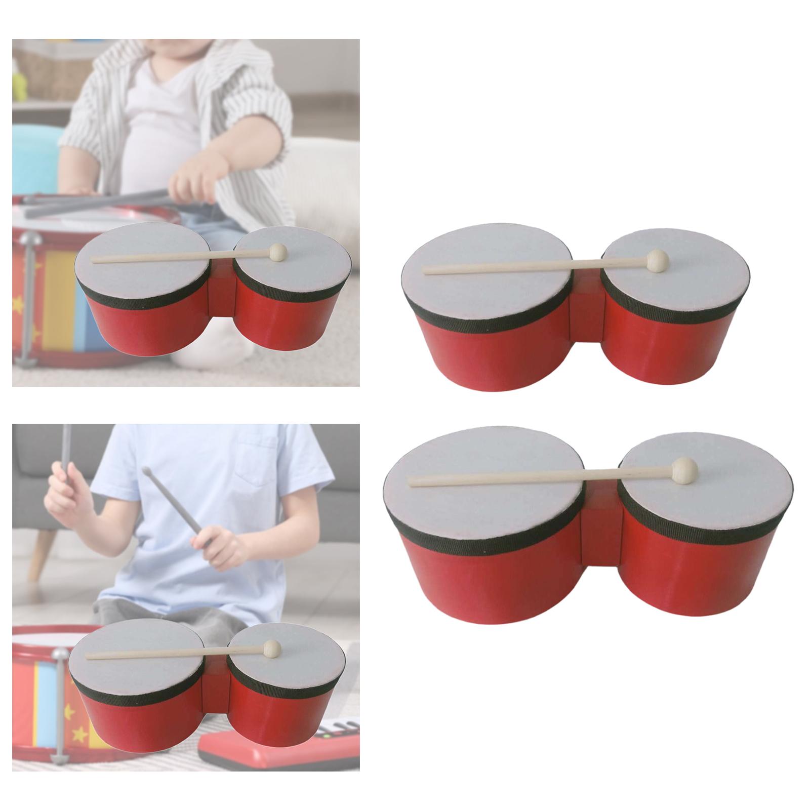 Bongo Drum Set - Set Perkusi Kayu Bongo Drum, Mudah