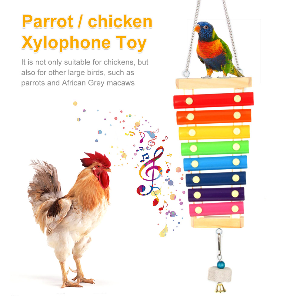 Musical Instrument Harmonium - Mainan burung ayam xylofon kayu Aksesori