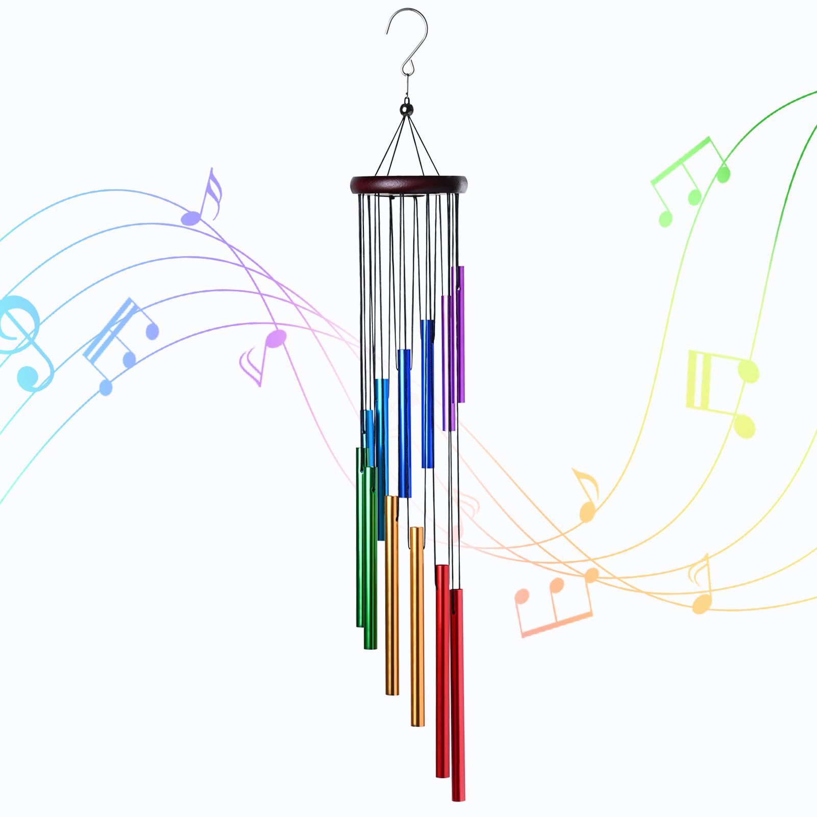 Wind Chime Tubular - Lonceng Angin Aluminium Tahan Air 12