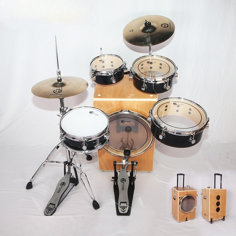 Cajon Box Drum - Drum Cajon Portabel Tanpa Perakitan, Set