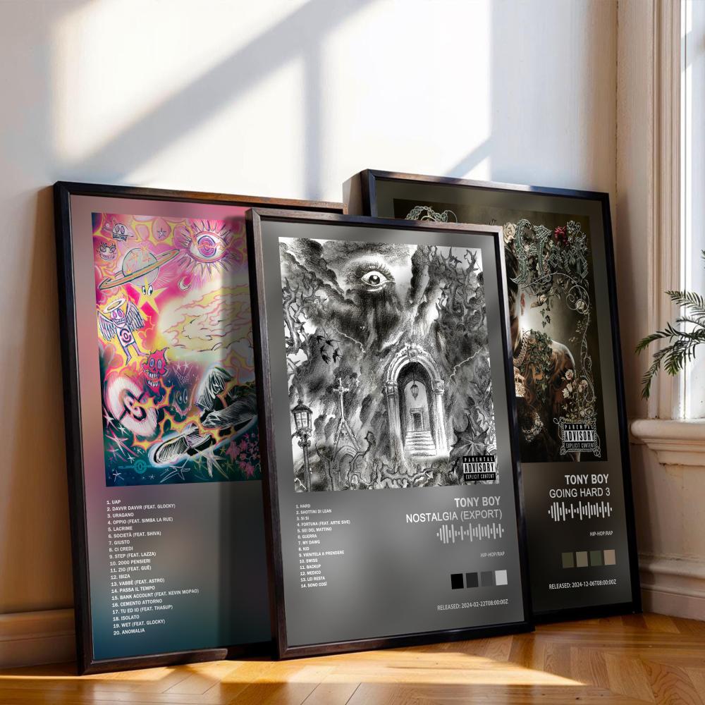 Musical Instrument Painting - Tony Boy Poster Sampul Album Musik