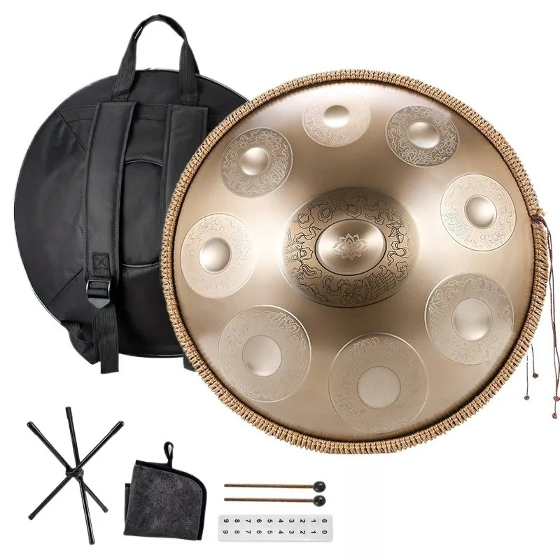Musical Instrument Qin - HandPan Baja Tahan Karat 18 Inci