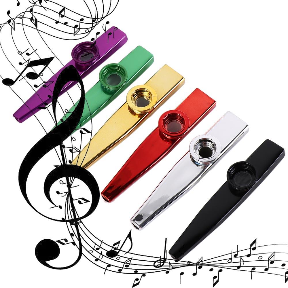 Musical Instrument Kazoo - Instrumen logam paduan Aluminium Kazoo belajar