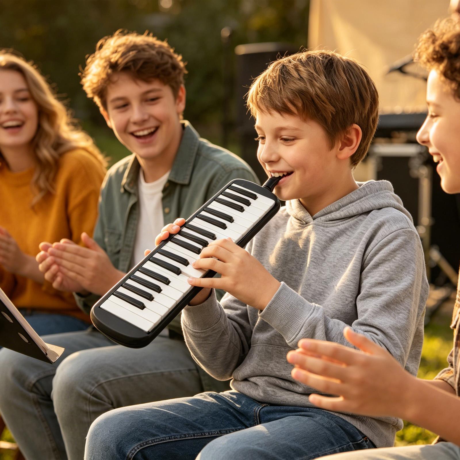 Musical Instrument Long - Instrumen Melodica 32-Key Gadget Keyboard Perkusi