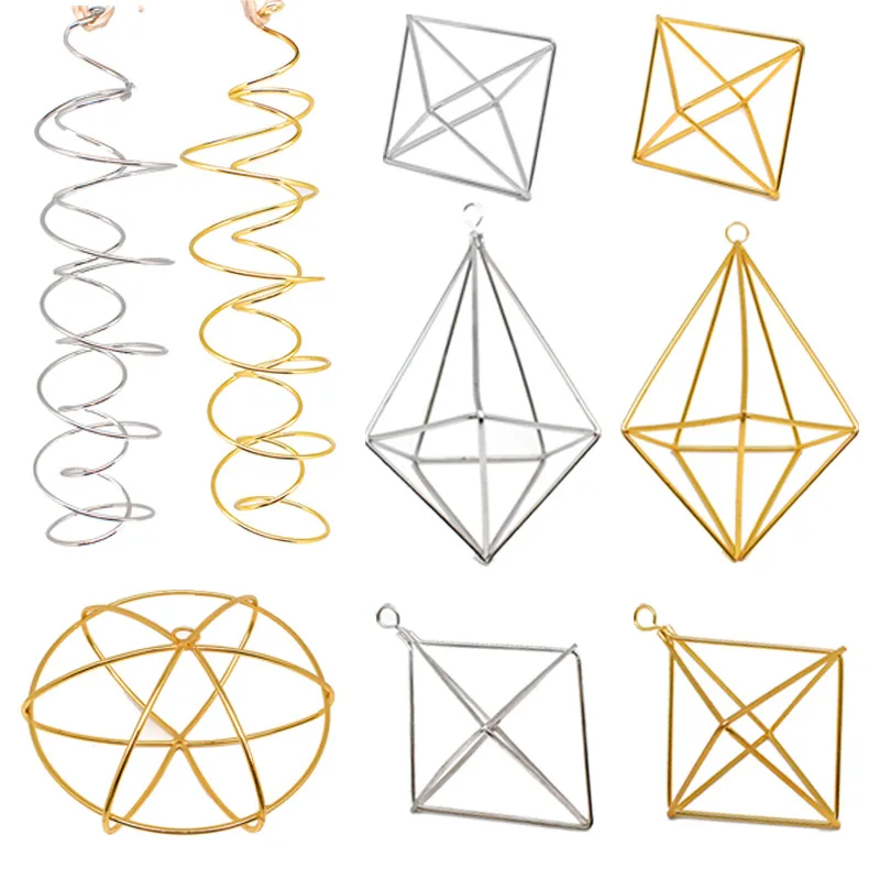 Wind Chime Tubular - DIY kristal Suncatcher bagian gantung Spiral