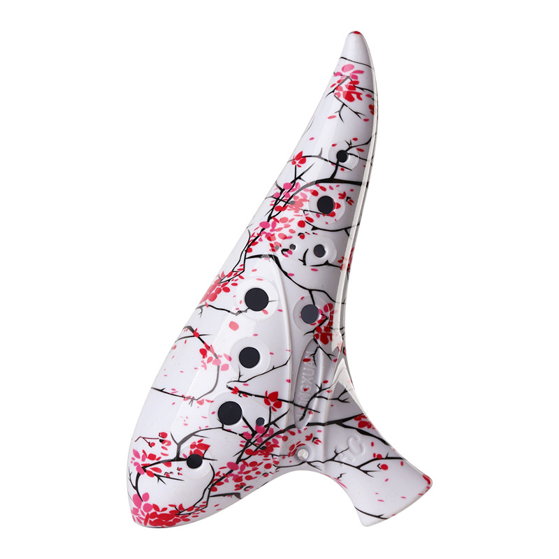 Musical Instrument Qin - Ocarina Resin 12 Lubang Kunci C