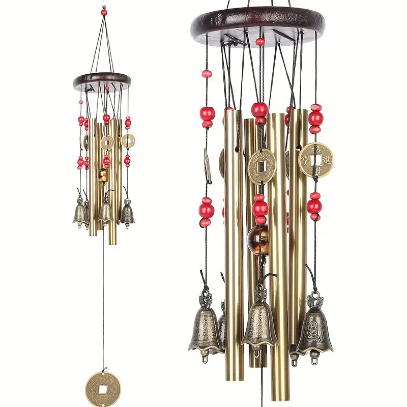 Wind Chime Tubular - Lonceng Angin Tradisional Cina Retro 4