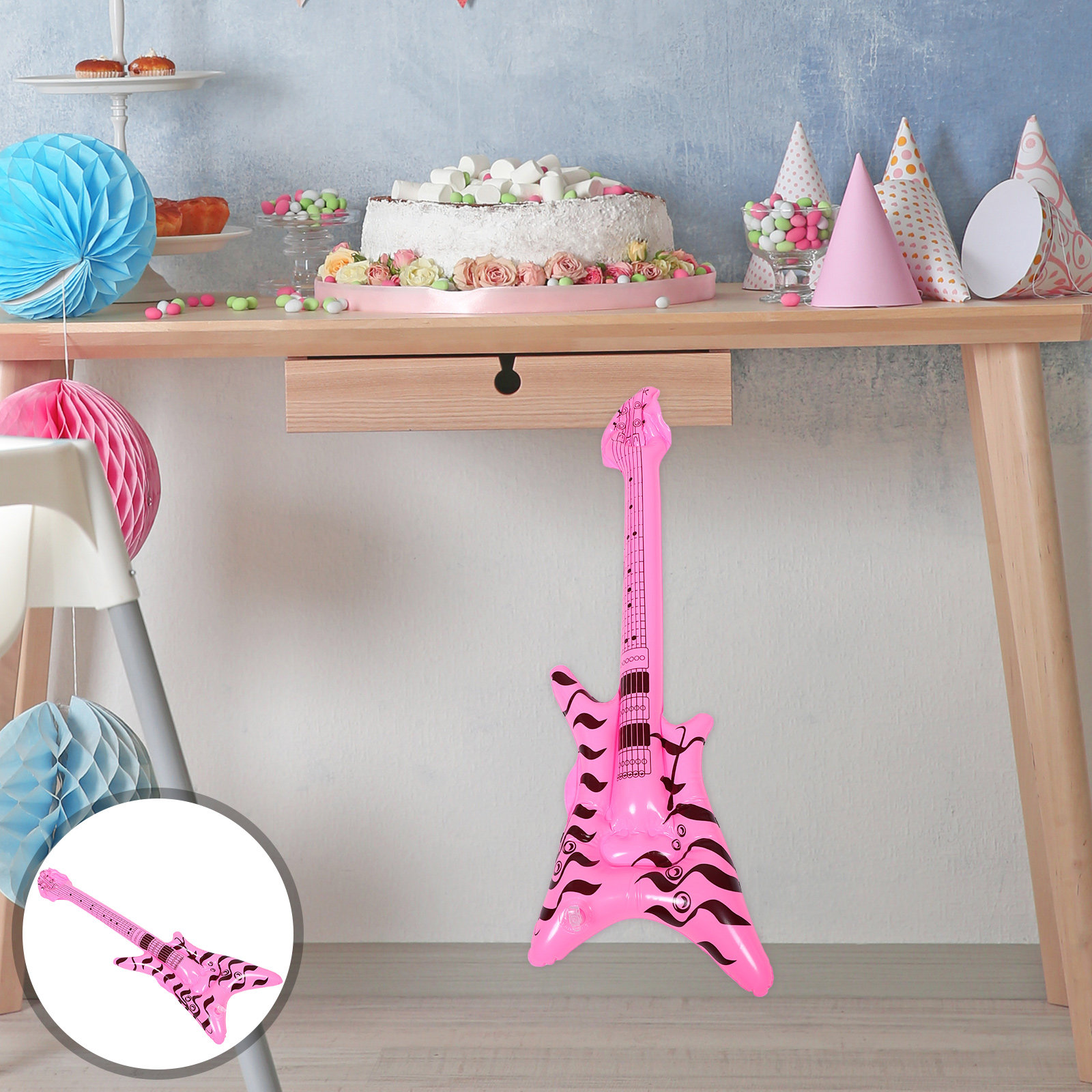Musical Instrument Blow - Gitar Tiup Dekorasi Pesta Rock and