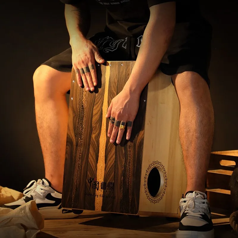 Cajon Box Drum - Kotak Cajon kayu padat Drum tangan