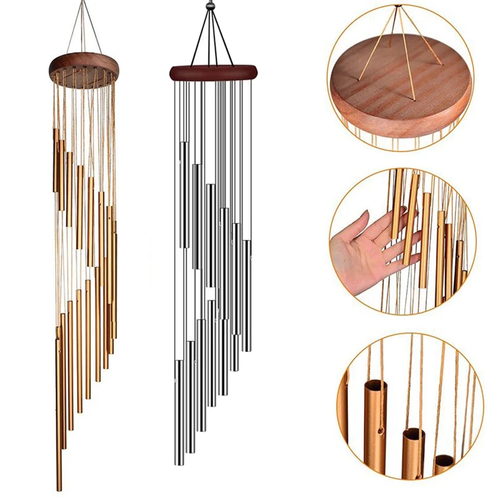 Wind Chime Tubular - 12 tabung aluminium Aloi lonceng angin