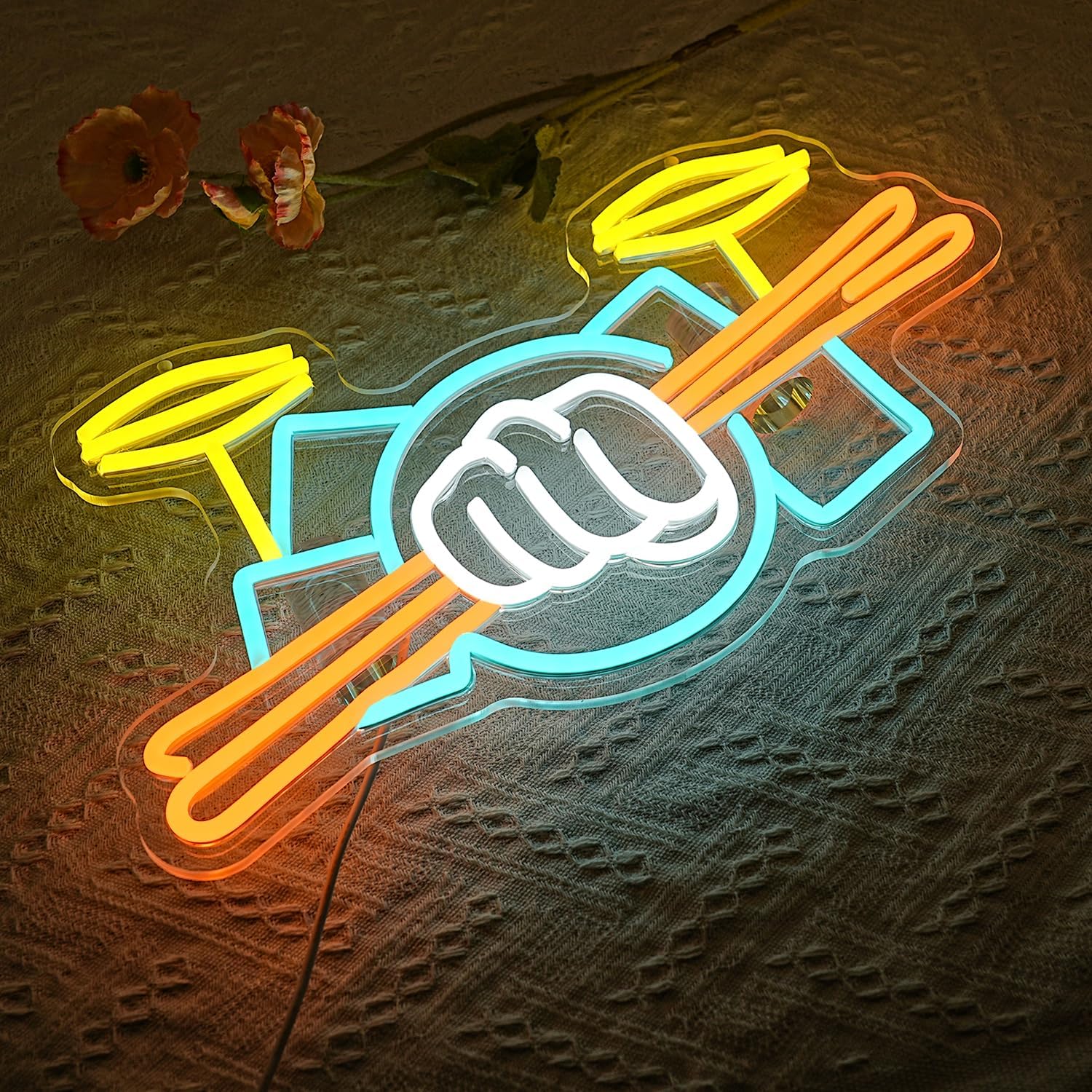 Lampu Neon LED Set Drum Berten - Musical Instruments ulasan dan harga