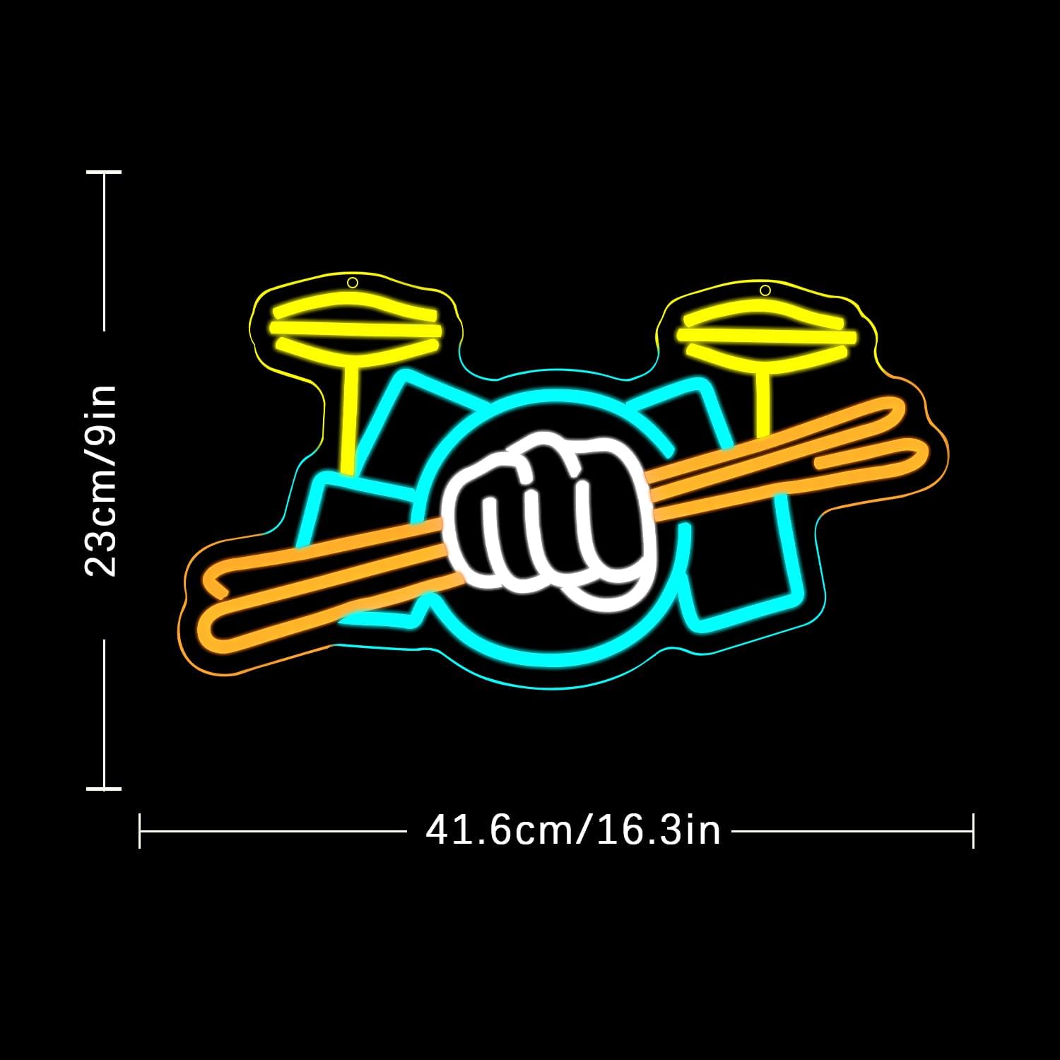 Lampu Neon LED Set Drum Berten - Musical Instruments ulasan dan harga