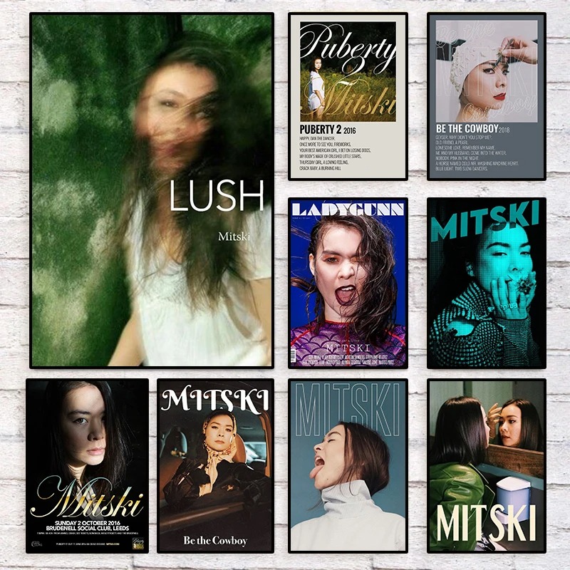 Poster seni MITSKI penyanyi Po - Musical Instrument Painting ulasan dan harga
