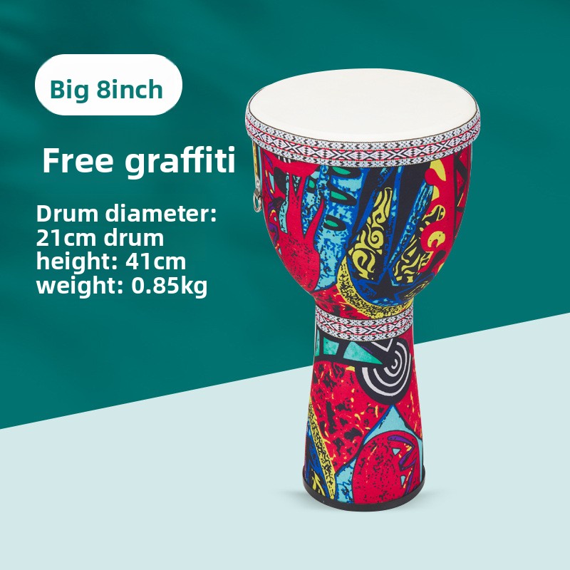 Drum Tangan Besar Afrika 8 Inc - Bongo Drum Set ulasan dan harga