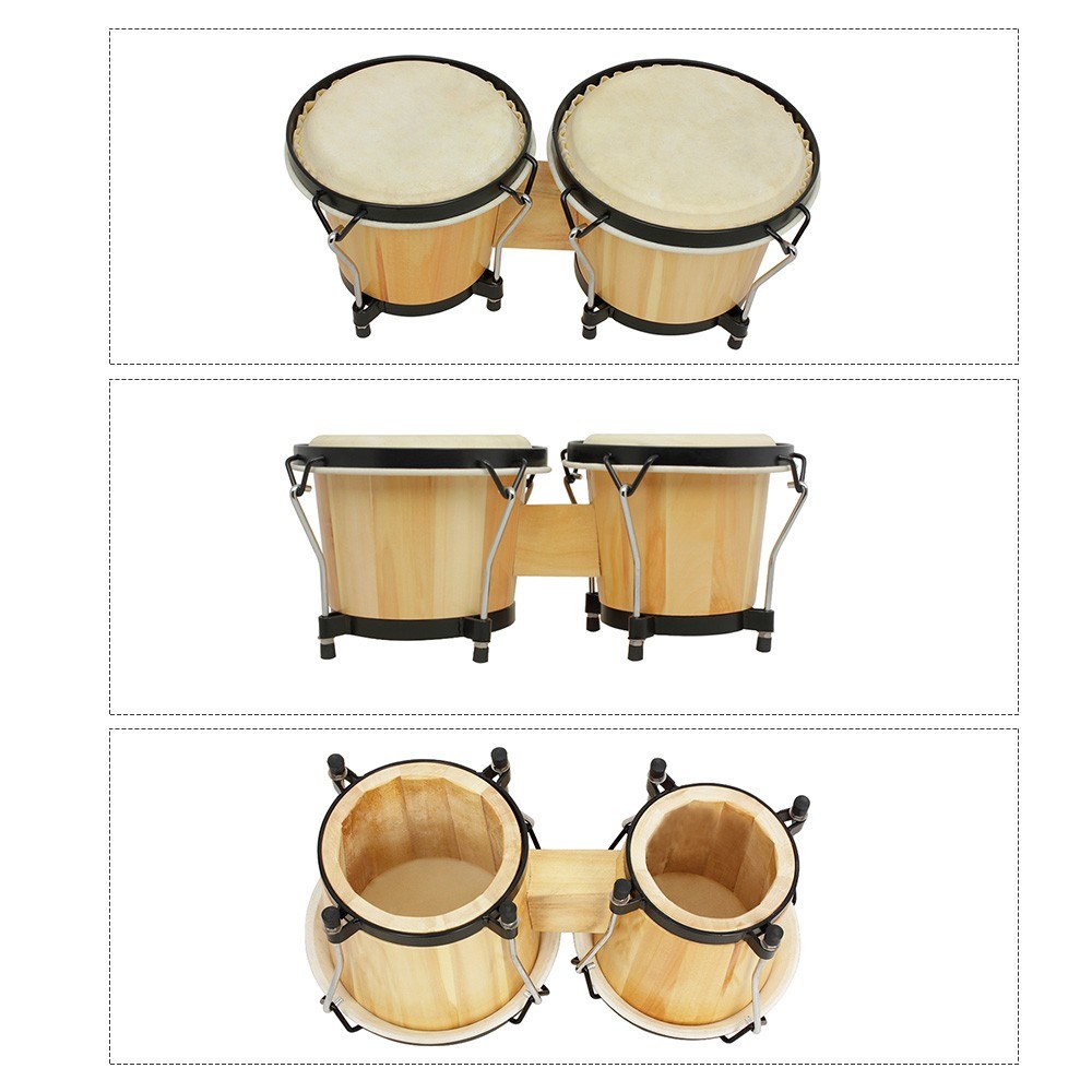 Set Drum Bongo Kayu 5,5 Inci & - Bongo Drum Set ulasan dan harga
