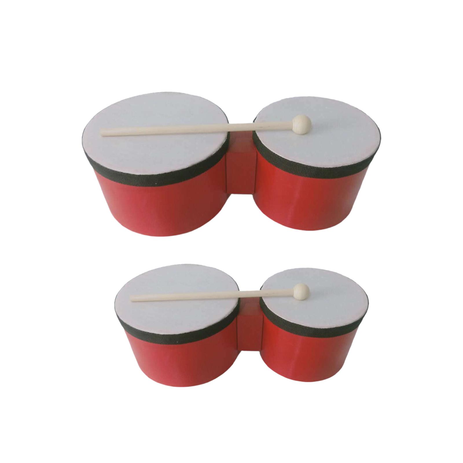 Set Perkusi Kayu Bongo Drum, M - Bongo Drum Set ulasan dan harga