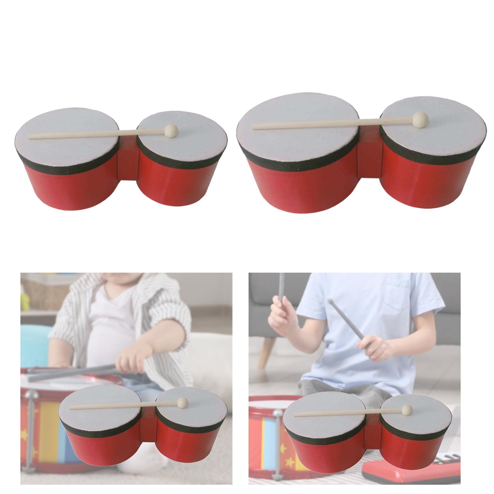 Set Perkusi Kayu Bongo Drum, M - Bongo Drum Set ulasan dan harga