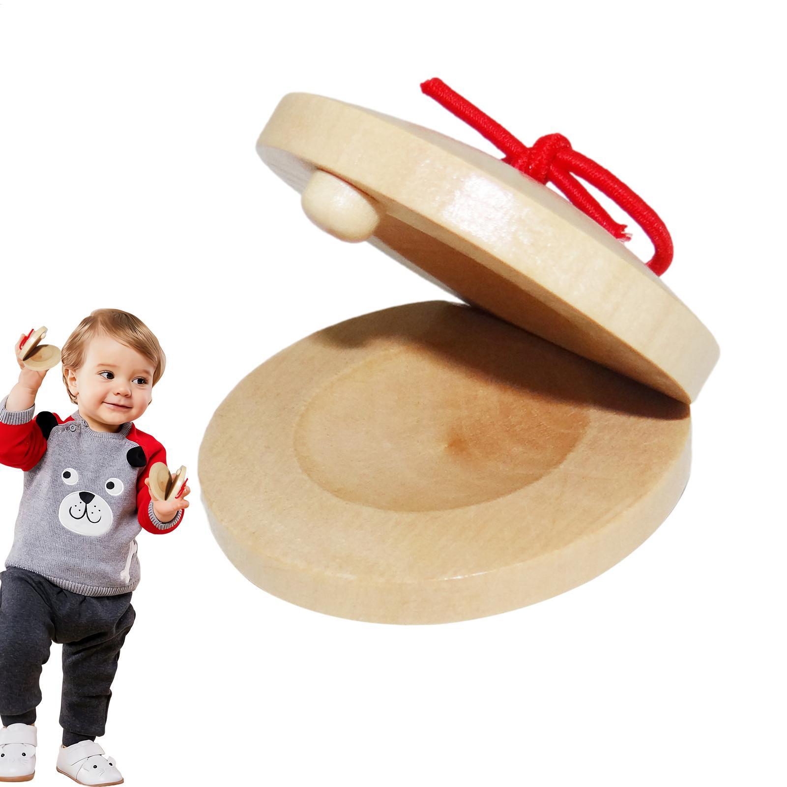 Kastanet Kayu Alat Musik Anak- - Musical Instrument Games ulasan dan harga