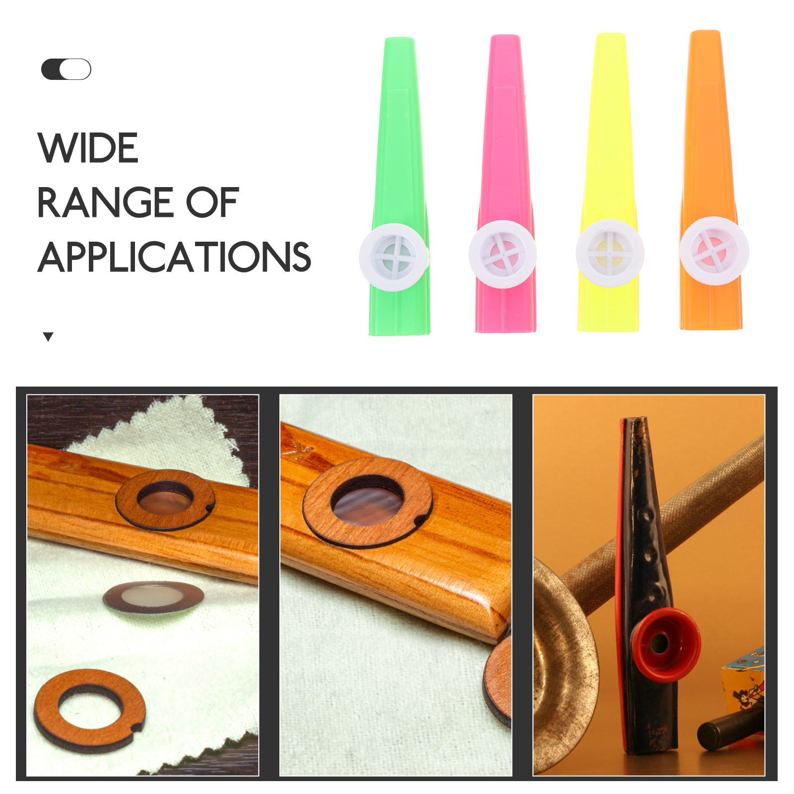 24 Buah Kazoo Plastik Berbagai - Musical Instrument Kazoo ulasan dan harga