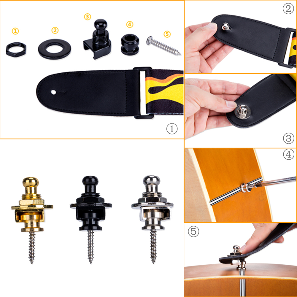 2 Buah Gesper Tali Gitar Folk  - Musical Instrument Ending In A ulasan dan harga