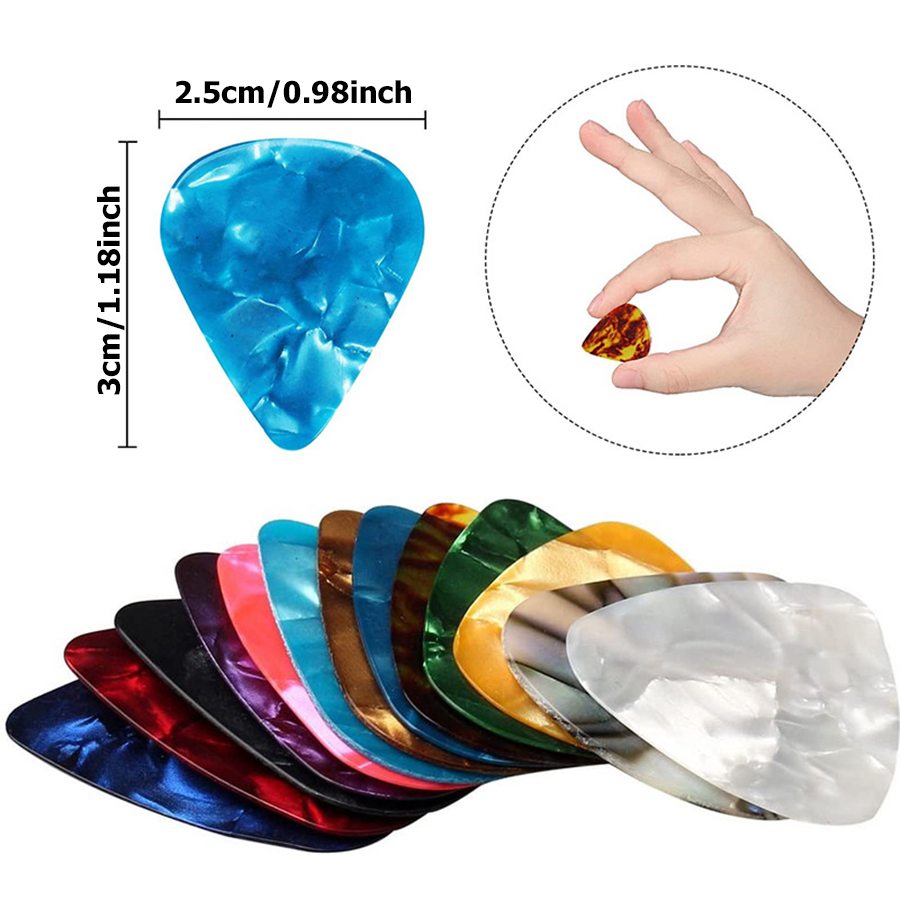 30pcs Pick Gitar SLL Warna ABS - Musical Instrument Organ ulasan dan harga