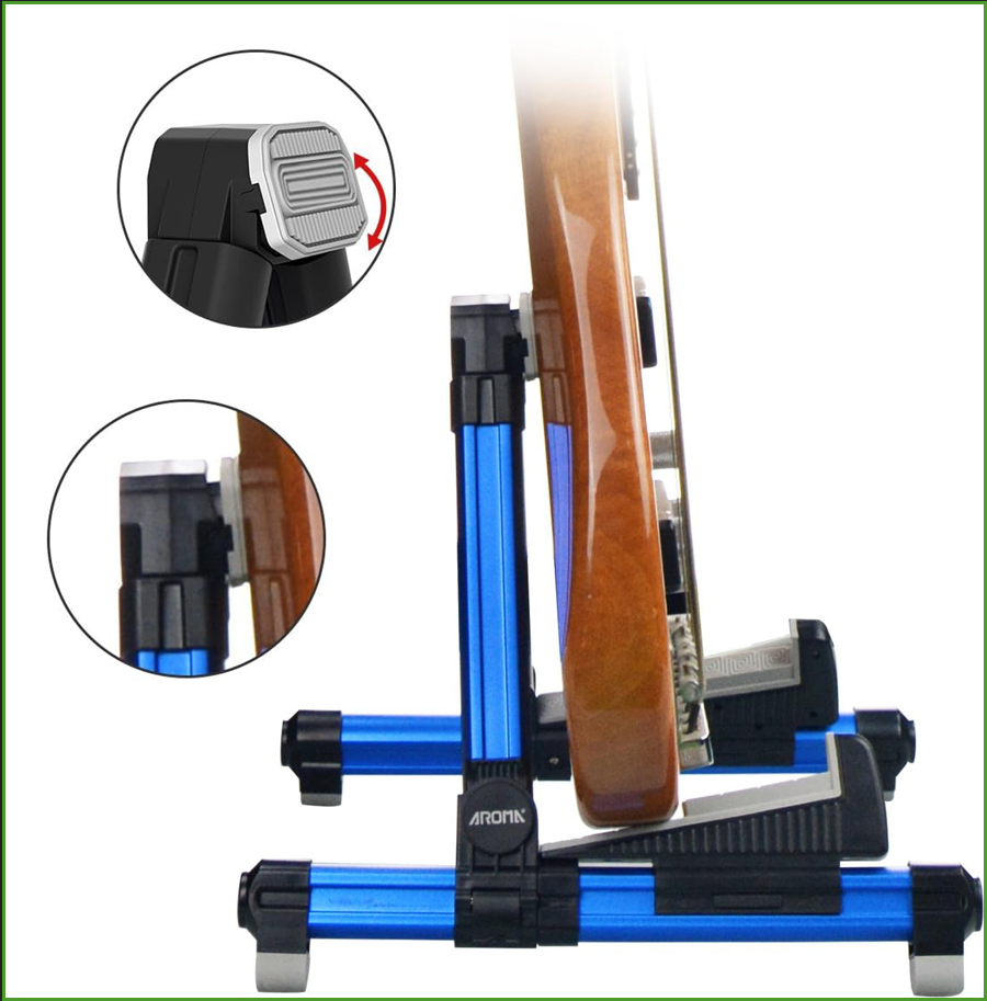 Stand Gitar Aluminium Lipat -  - Musical Instrument Organ ulasan dan harga