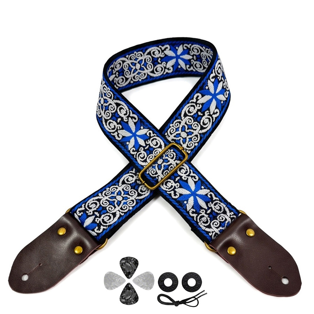 Tali Gitar Bordir Motif Vintag - Musical Instrument Organ ulasan dan harga