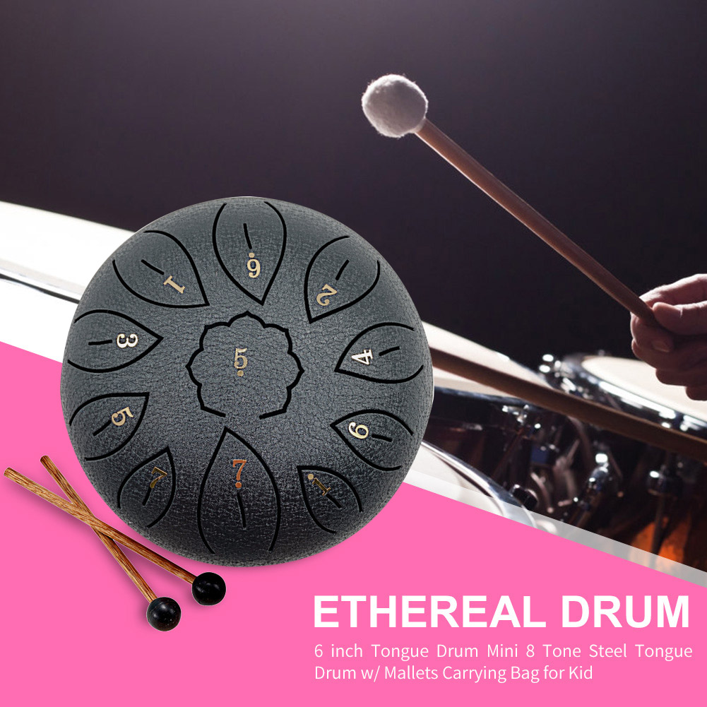 Set Hadiah Drum Lidah Baja 6 i - Tongue Drum Steel ulasan dan harga