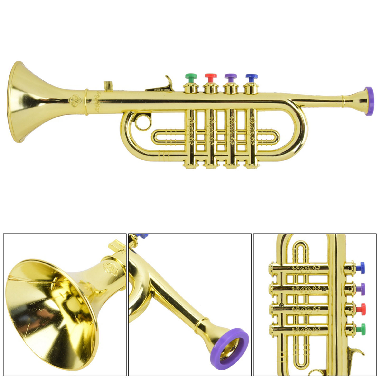Terompet Anak Berlapis Emas Pl - Musical Instrument Harmonium ulasan dan harga
