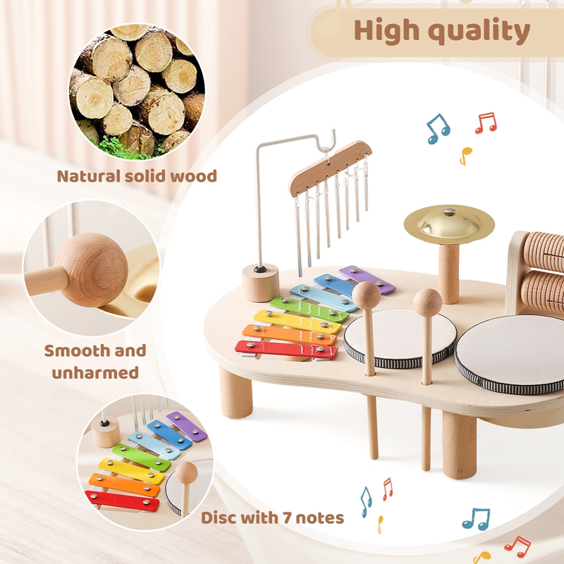 Mainan edukasi bayi dari kayu, - Musical Instrument Harmonium ulasan dan harga
