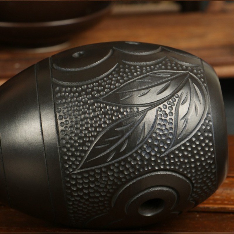 Ocarina 8 Lubang Hitam Portabe - Musical Instrument Qin ulasan dan harga