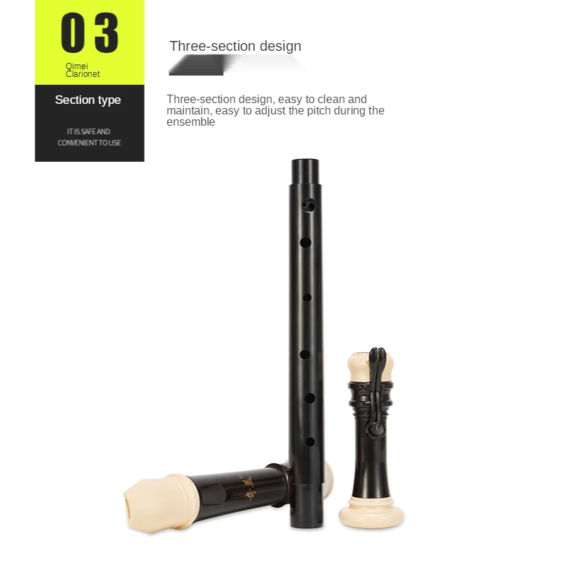 Qimei Baroque Tenor Clarinet 8 - Musical Instrument A Recorder ulasan dan harga