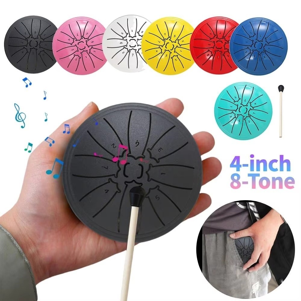 Set Drum Lidah Baja 4 Inci 8 N - Tongue Drum Steel ulasan dan harga