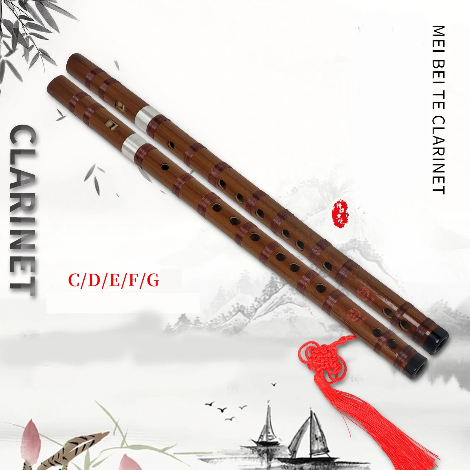 Seruling Bambu M MABT C/D/E/F/ - Musical Instrument Pipe ulasan dan harga